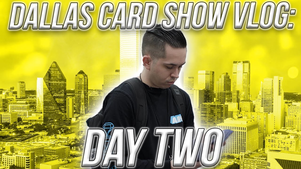 SPENDING 12 HOURS STRAIGHT AT A SPORTS CARD SHOW 😲 Dallas Card Show Day 2