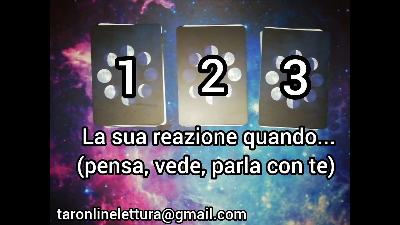 la sua REAZIONE quando....(pensa te, parla con te, guarda te...) #taronlinelettura  #tarocchi