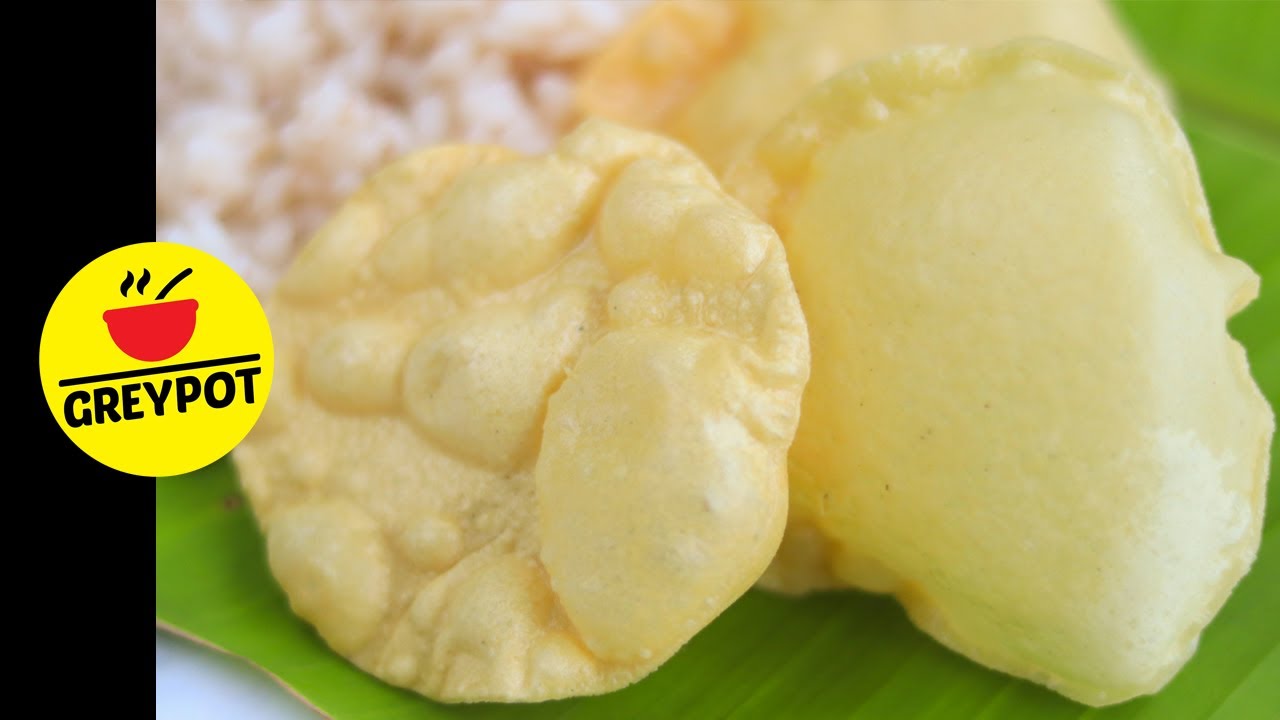 Domowe pappadam dla Onama Sadhyi | Przepis Kerala Pappadam | Jak zrobić papadam w domu | പപപഡമം