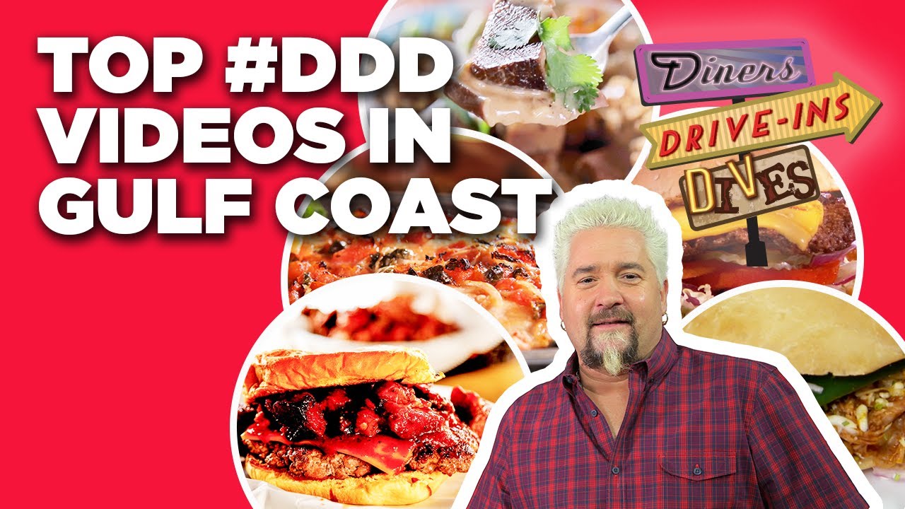 Top 10 #DDD Videos in the Gulf Coast with Guy Fieri | Diners, Drive-Ins and Dives | Food Network