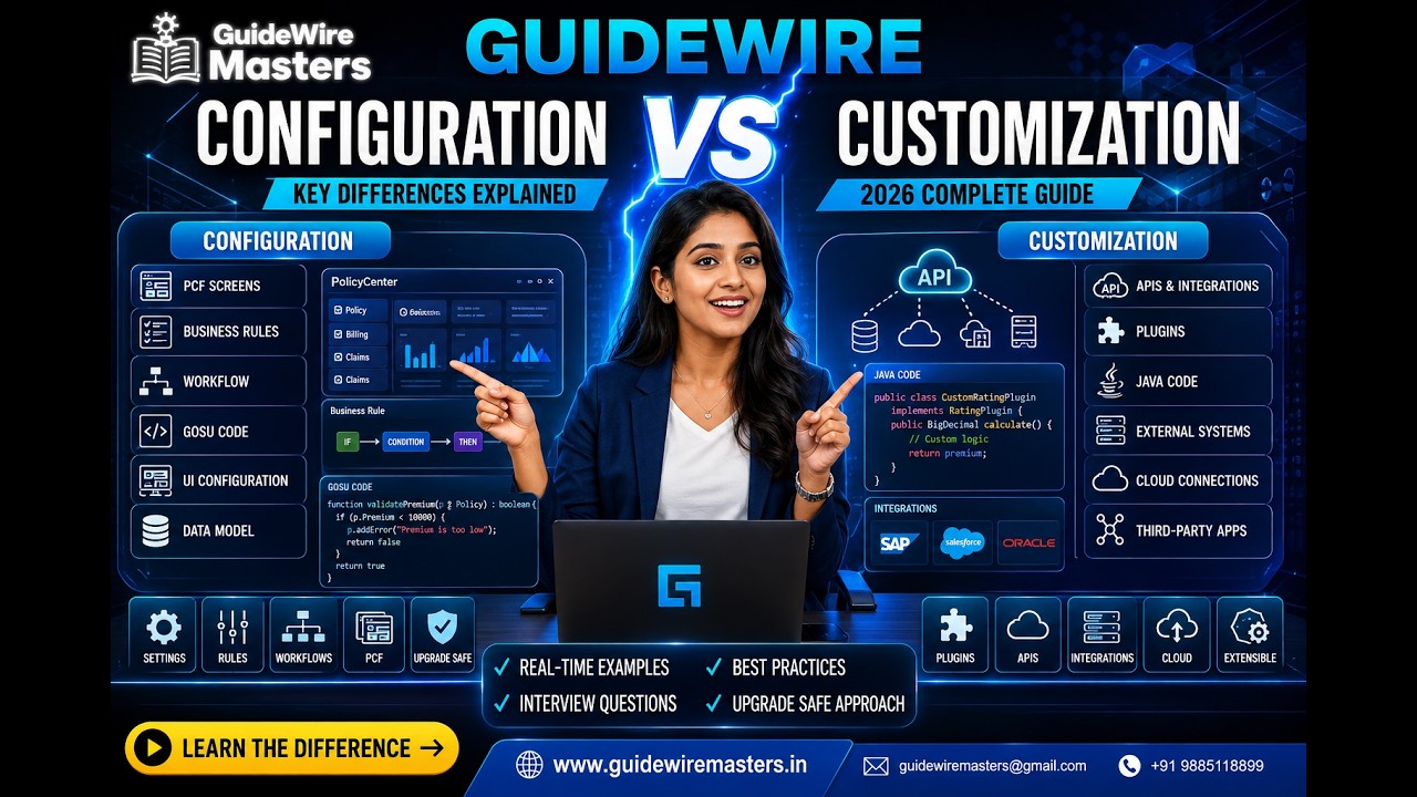 Guidewire Configuration vs Customization in Guidewire InsuranceSuite