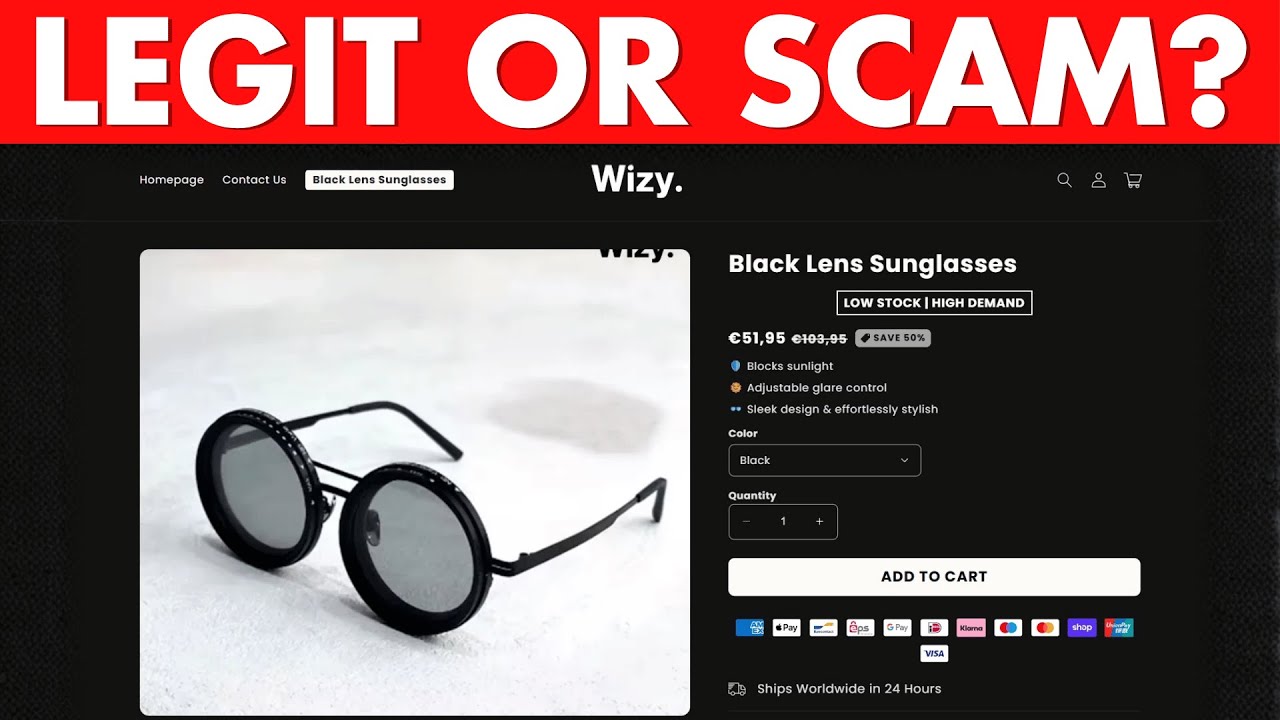 Обзор солнцезащитных очков Wizy Black Lens &mdash; правда или обман?