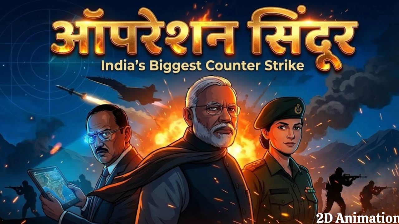 Kaise Bharat Ne Pakistan se Pahalgam Attack Ka Badla Liya | Operation Sindoor | 2D Animation