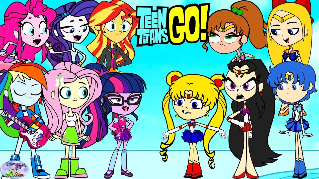 Teen Titans Go! vs. Equestria Girls and friends! Cartoon Character Swap - SETC