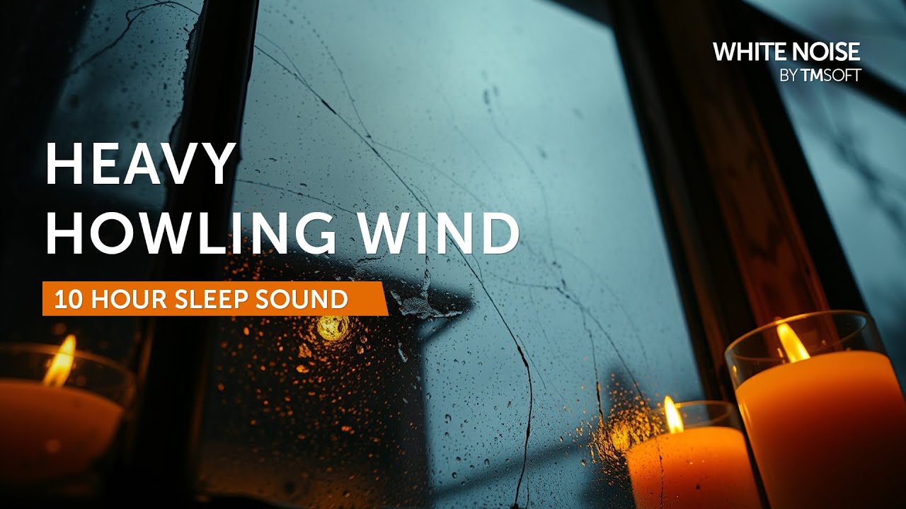 Heavy Howling Wind - 10 Hours Sleep Sound - Black Screen