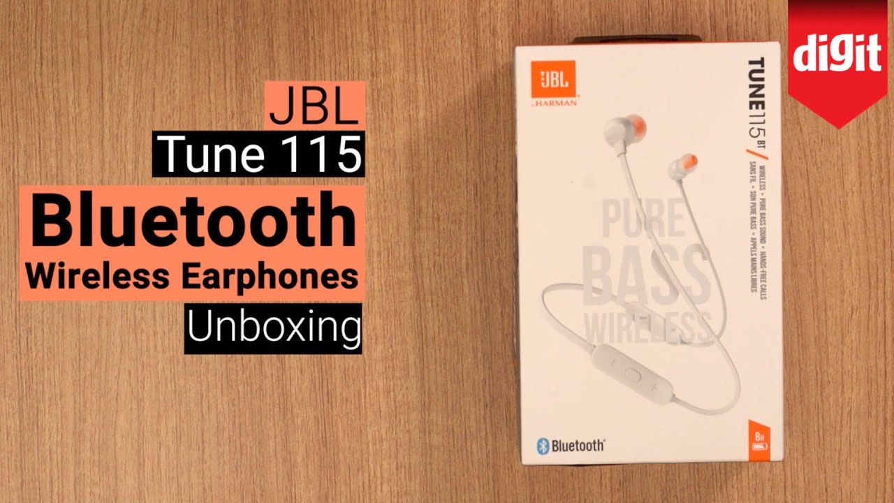 JBL Tune 115 BT Wireless Earphones Unboxing