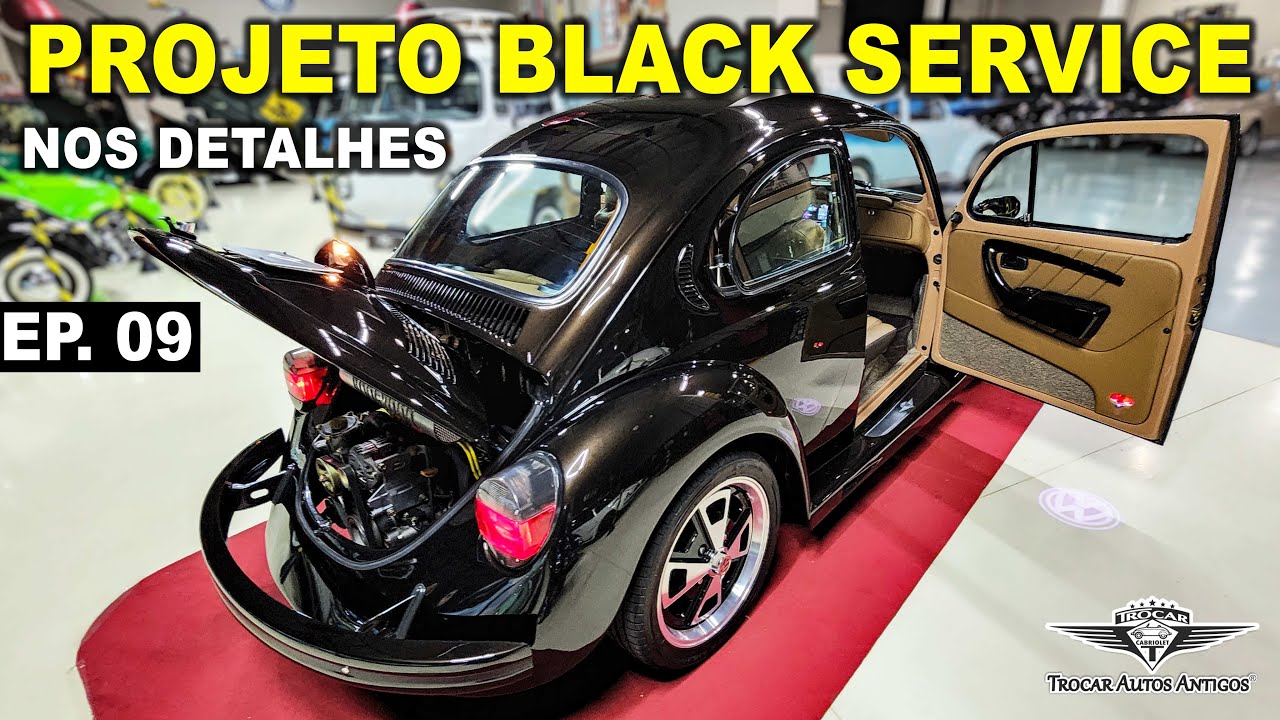 FUSCA DO SEU JORGE | Conheça TODOS OS DETALHES de perto do FUSCA BLACK SERVICE FINALIZADO!🤎🖤 | EP.09