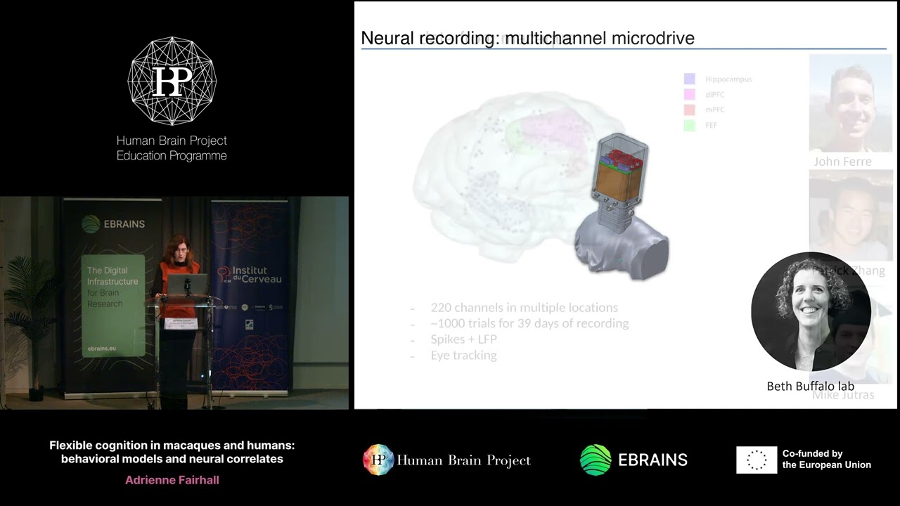 Adrienne Fairhall - Flexible cognition in macaques and humans: behavioral models (...)