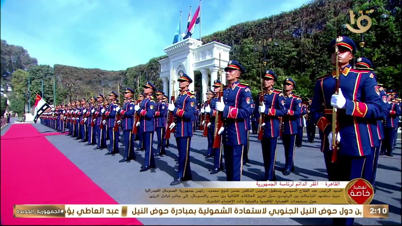 الرئيس عبد الفتاح السيسي يستقبل الرئيس الصومالي حسن شيخ محمود بقصر الاتحادية
