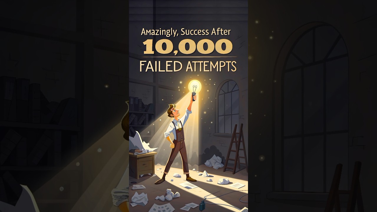 He Failed 10,000 Times Before Changing the World | The Untold Story of Edison&rsquo;s Light#motivation