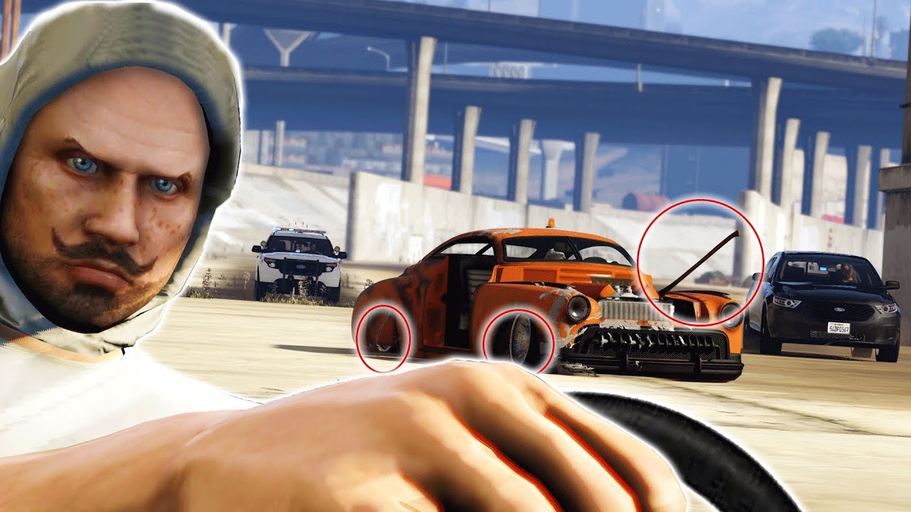 DRIVING CAR WITH NO TIRES! | GTA 5 ROLEPLAY