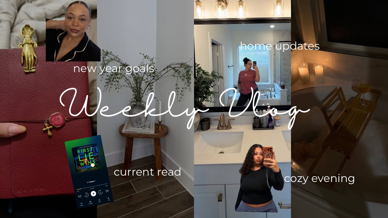 Weekly Vlog:  A Cozy New Year Reset | Goals, Home Updates & My Current Read