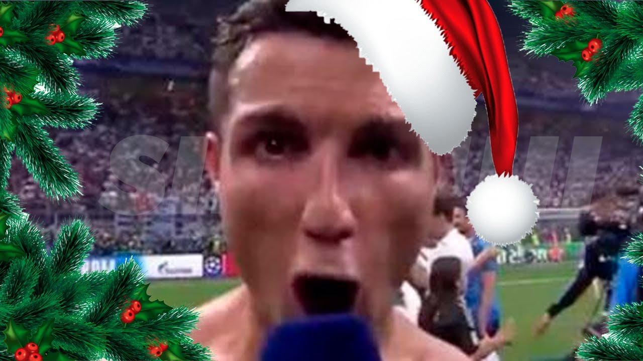 el Siiii de CR7 pero es navideño