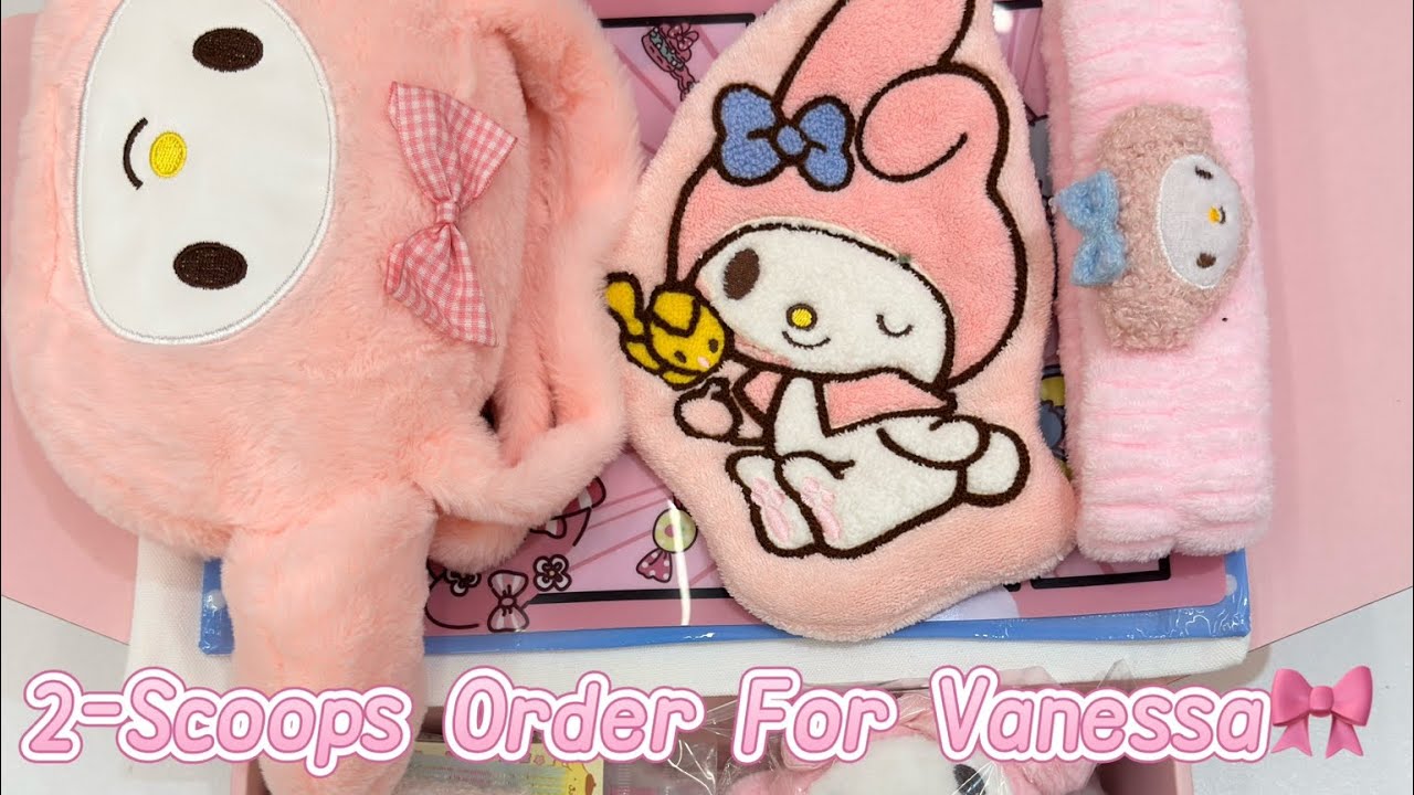 Let’s pack a 2-scoops order for Vanessa💗#sanrio #luckyscoop #mysterybox #kawaii #packingorders 