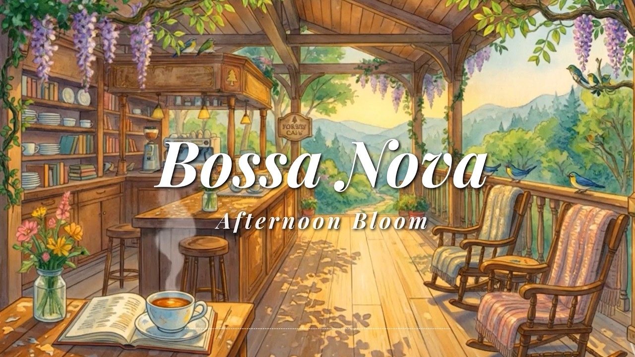 Forest Cafe Bossa Nova — Afternoon Bloom: Golden Hour Tea Time for Refreshment & Focus