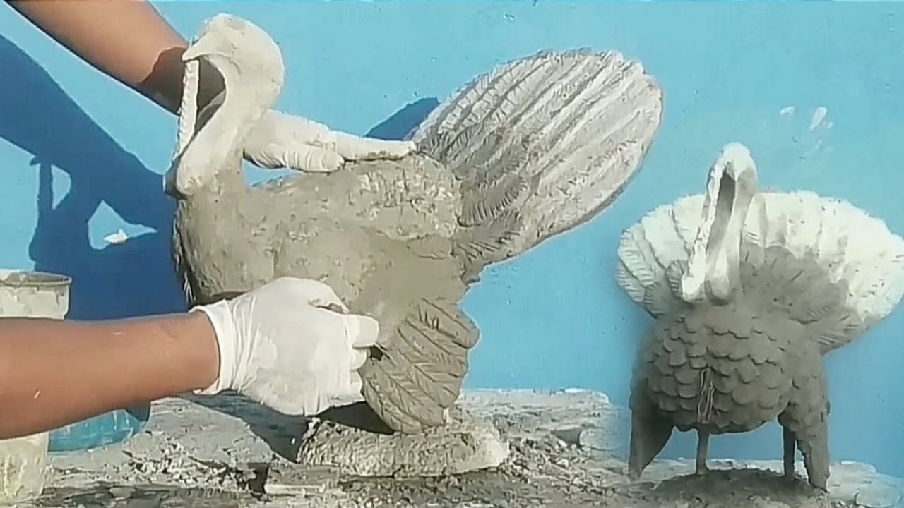Peru de garrafa pet e cimento tutorial completo