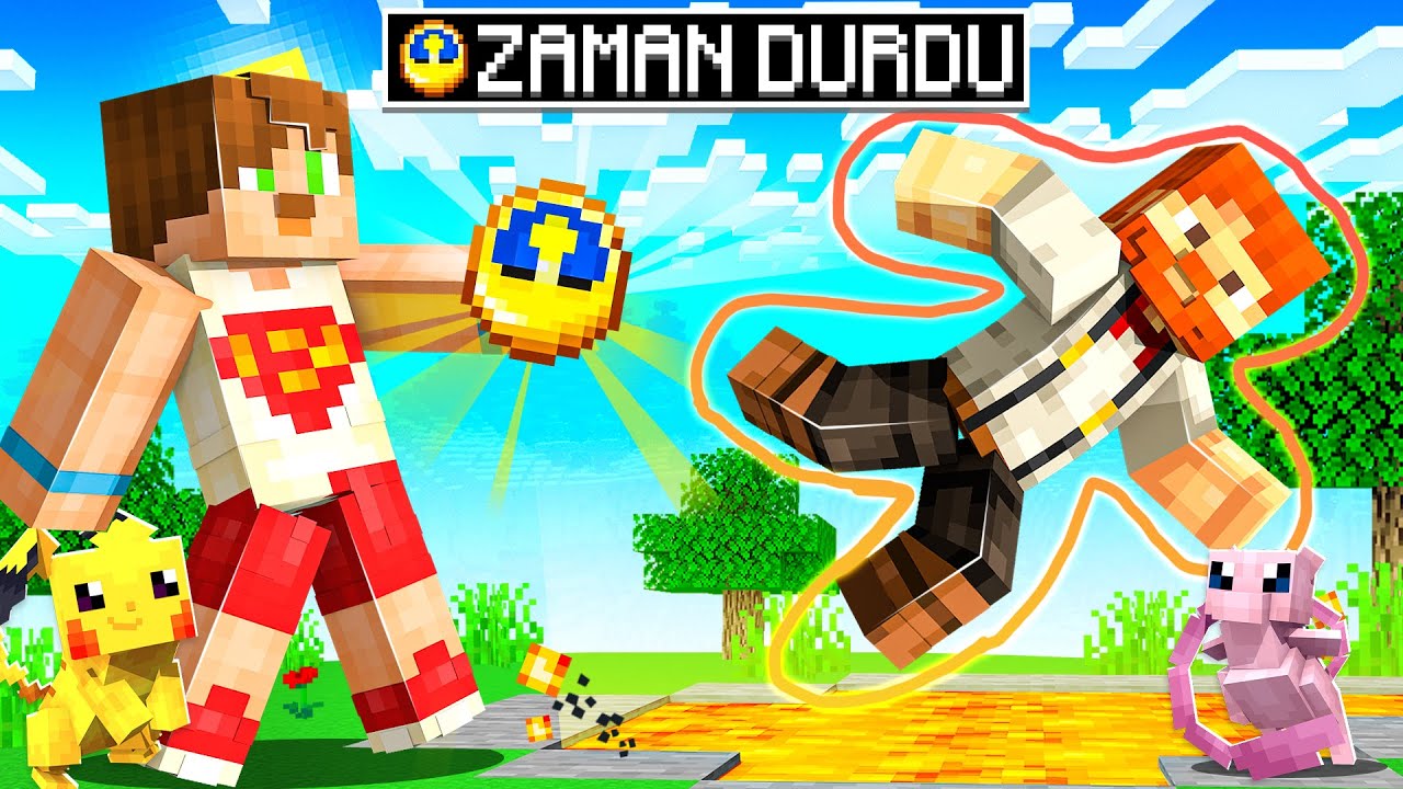 Minecraft ZAMANI DURDURDUM - POKEMON TROLL