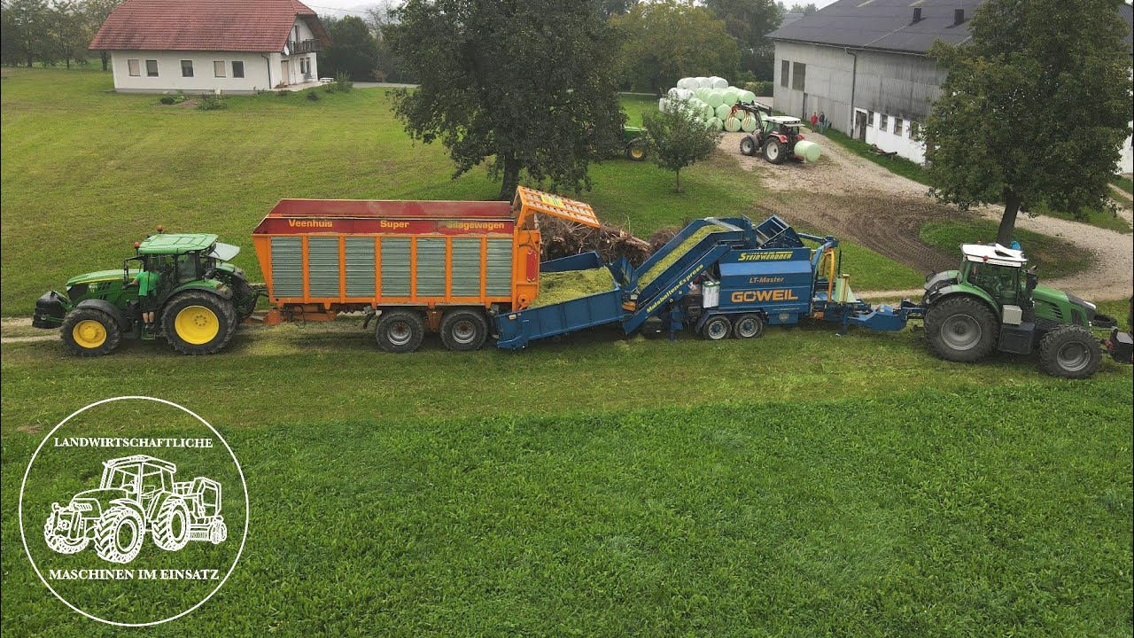 Maisballen pressen | Das war die Maisernte 2020 | Göweil | Fendt | John Deere | Steyr Traktoren