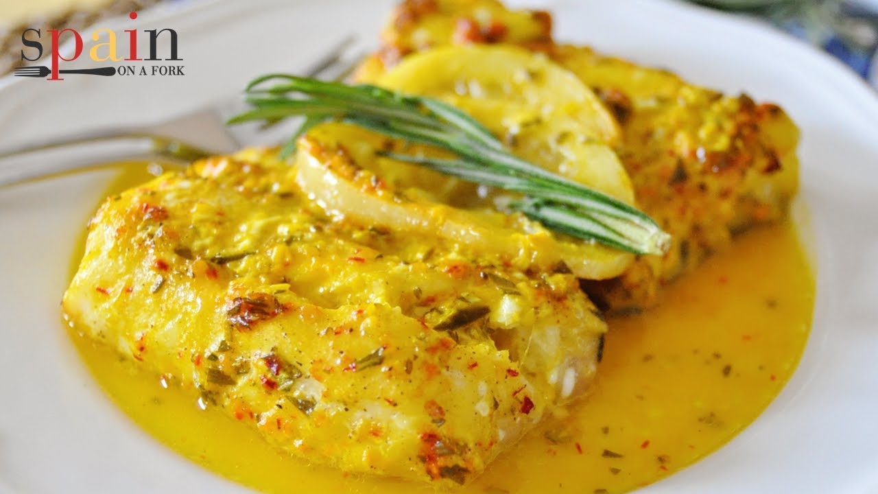 Oven Roasted Cod with Saffron & Lemon