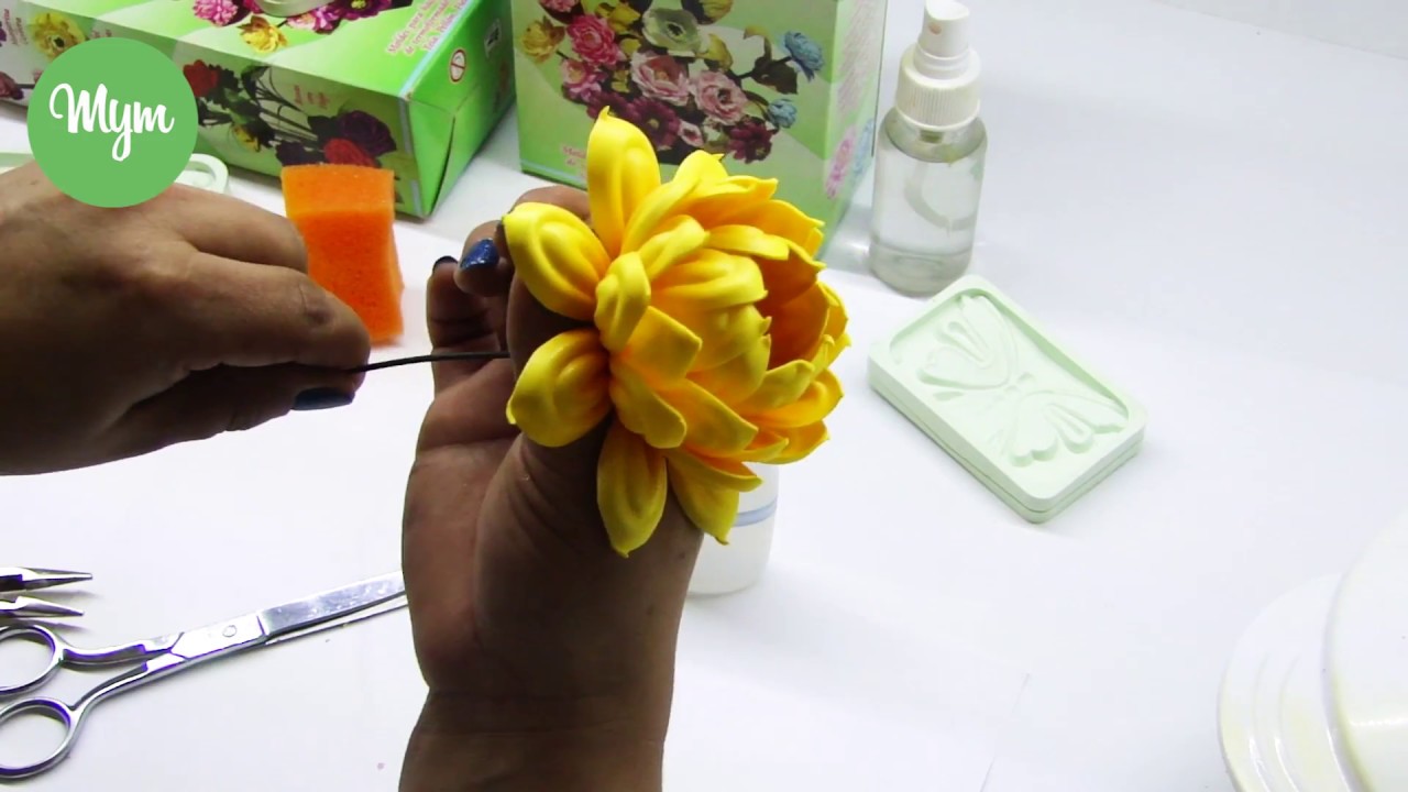 Serie Silvestre (Crisantemo) Técnicas especiales para Flores Foamy