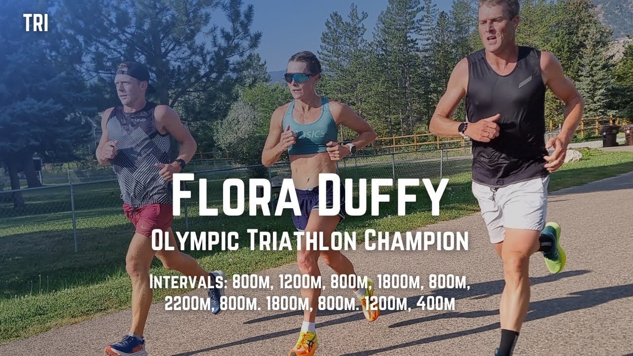 Flora Duffy - Olympic Triathlon Champion - Race Specific Run Interval Session