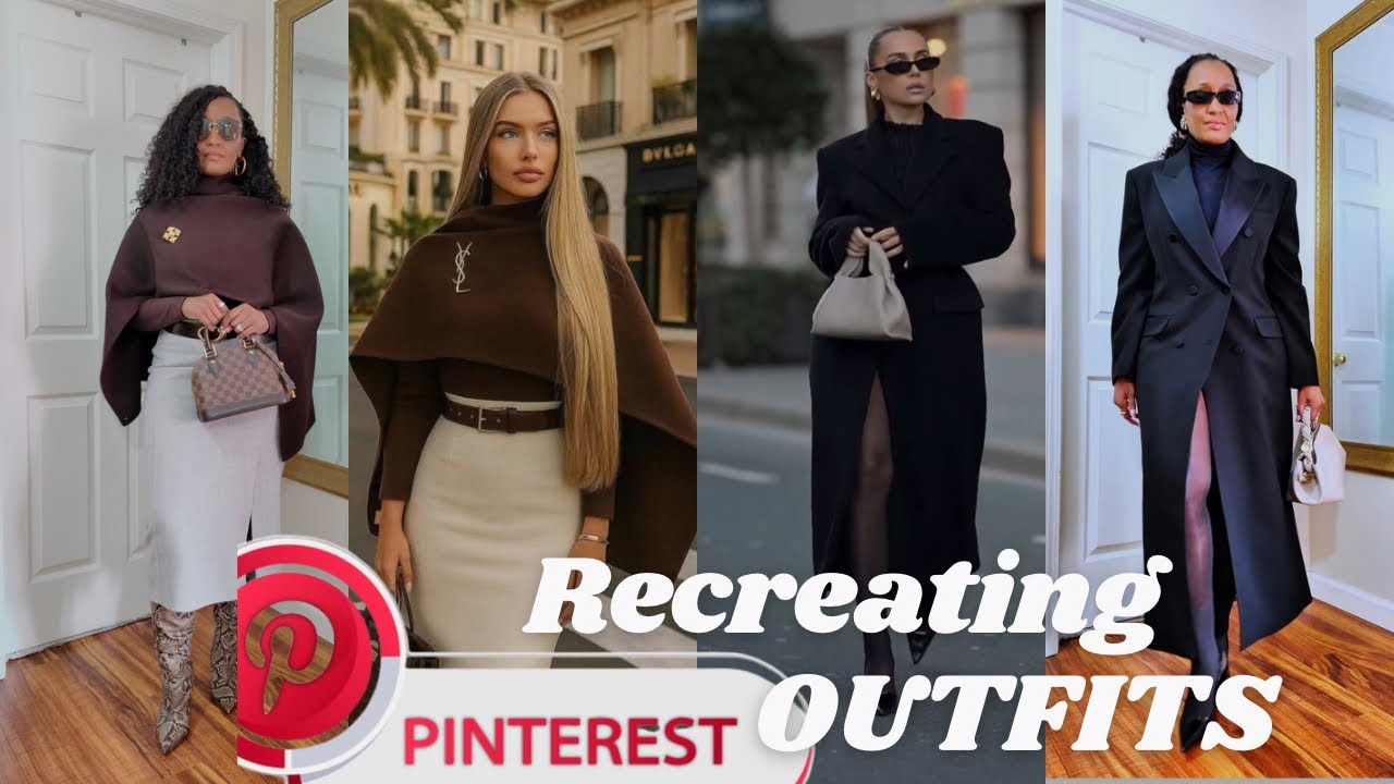 RECREATING PINTEREST OUTFITS FOR WINTER ❄️| with the pieces from your closet.
