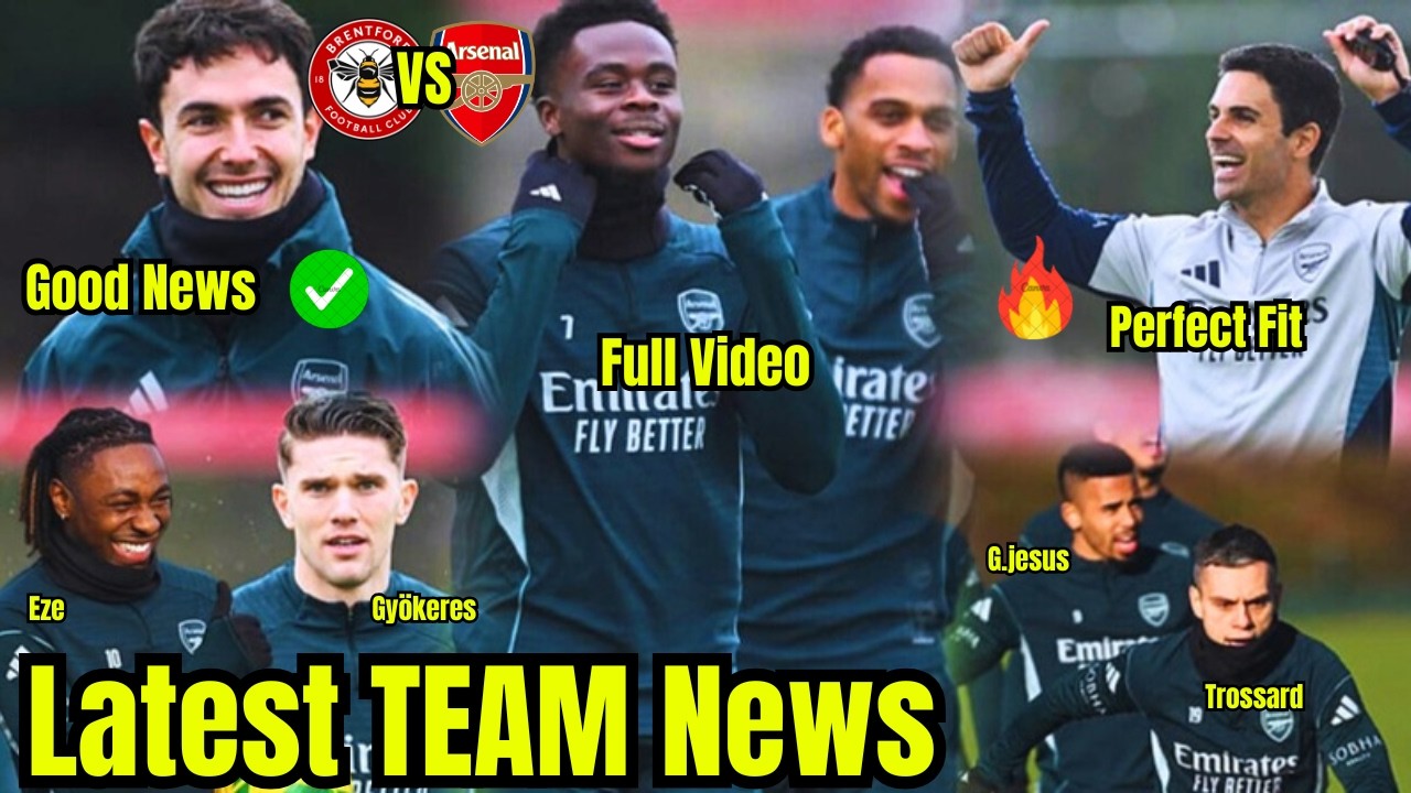 ✅INSIDE TRAINING | Saka,Eze,Timber,Arsenal Today's Training News Ahead of Brentford F.C.🔥GOOD NEWS