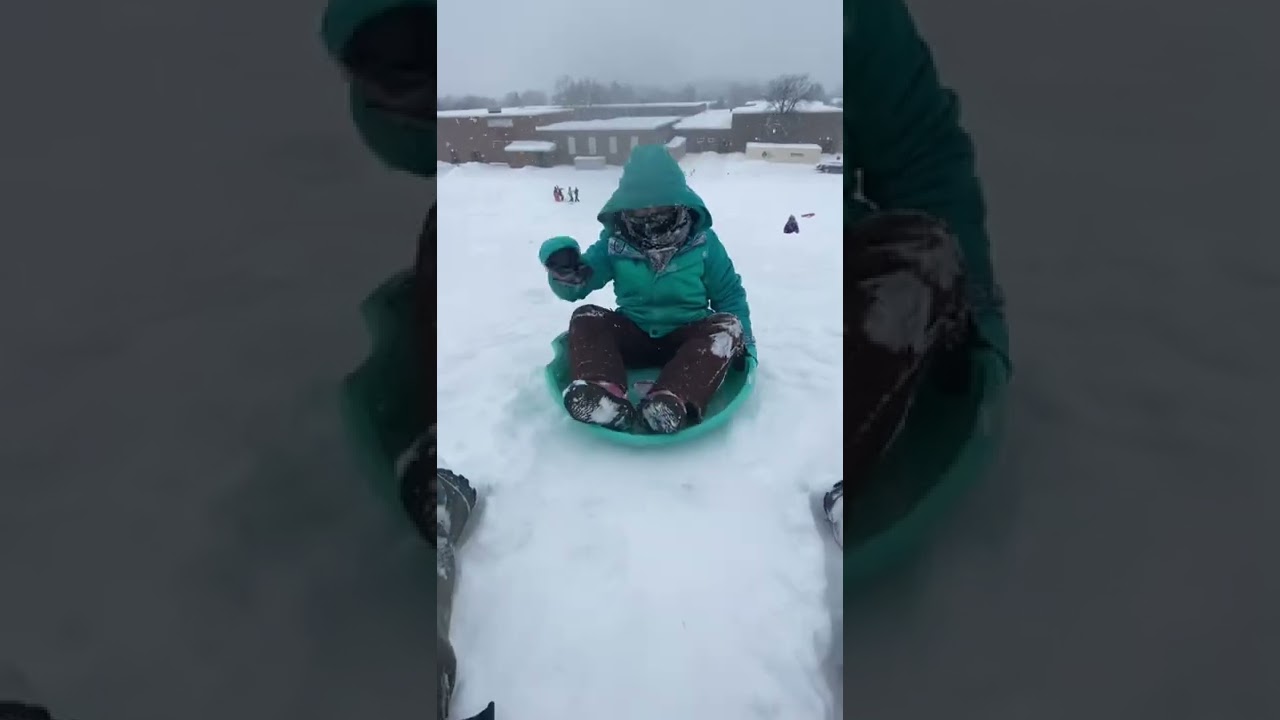 Sledding! #sledding #fun #snow #kids