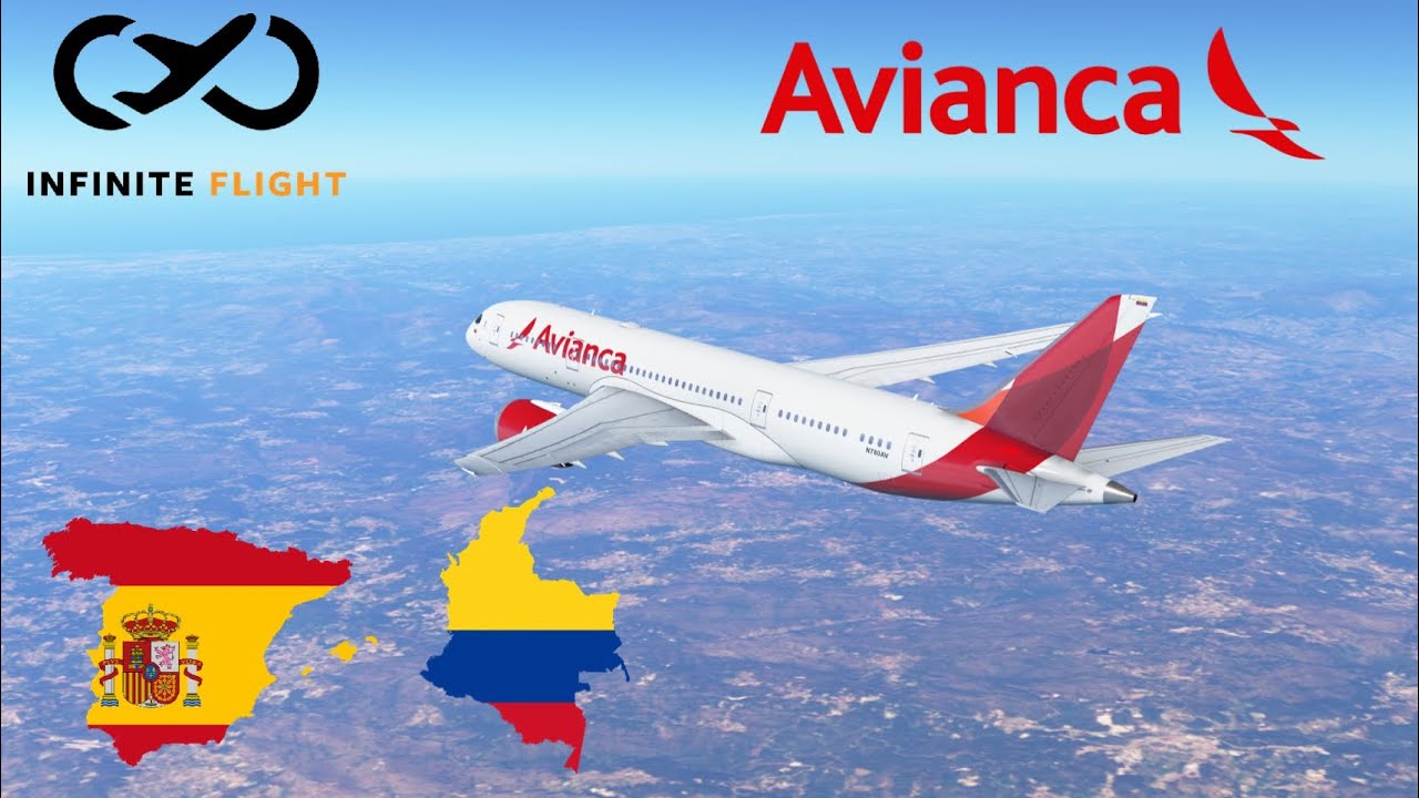 Infinite Flight GLOBAL: Madrid (MAD) To Bogota (BOA) | TIMELAPSE | Avianca B787-8