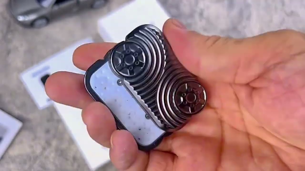 Wheel Haptic Push Clicker Card &ndash; Zinc Alloy Magnetic EDC Toy | Satisfying Click Demo