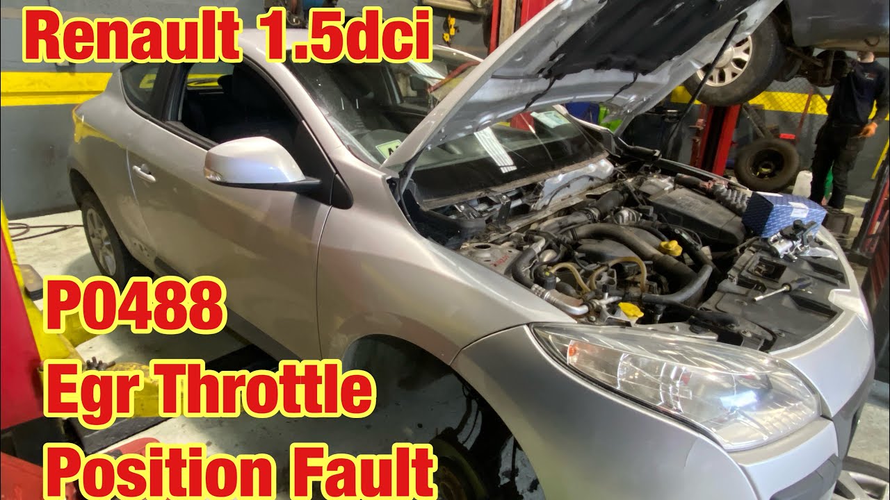 Renault P0488 Ошибка положения дроссельной заслонки EGR, часть 1
