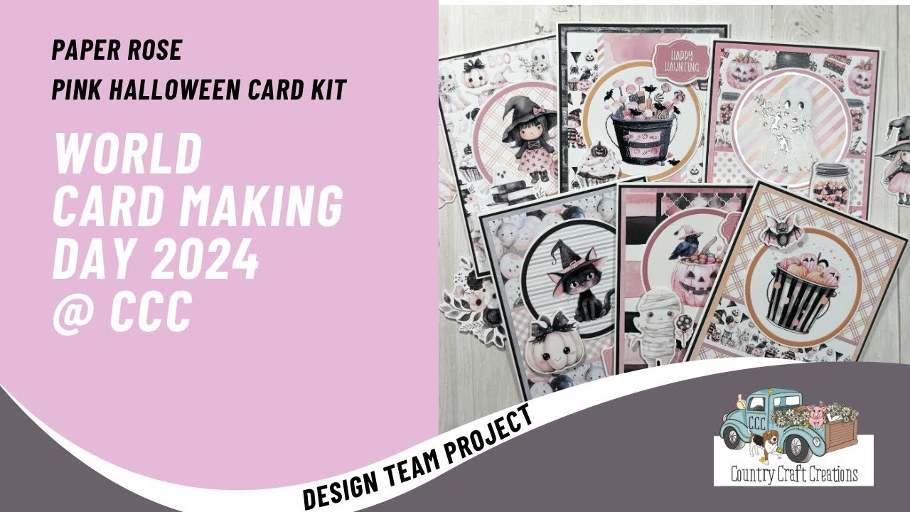 COME CWM! on World Card Making Day Oct 5th 2024 | @countrycraftcreations | Paper Rose