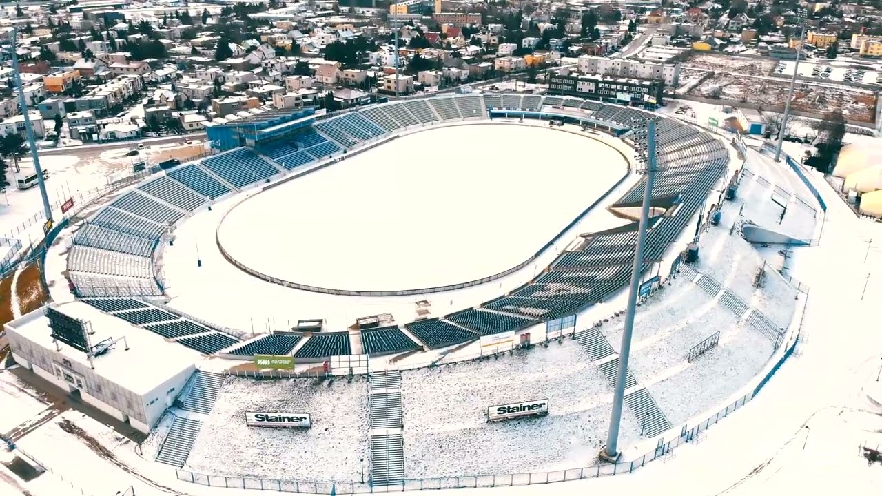 Stadion im. Alfreda Smoczyka w zimowej scenerii | Leszno, 21.01.22