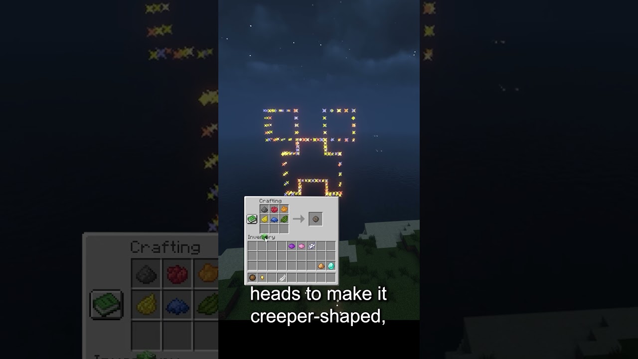 Firework Star - Short Shorts by StrawberryGS - Minecraft Crafting Recipe #minecraft #fireworks