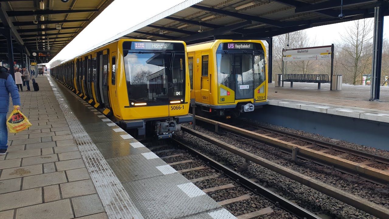 S+U-Bahn Berlin|Züge am Bahnhof Wuhletal [U5/S5]