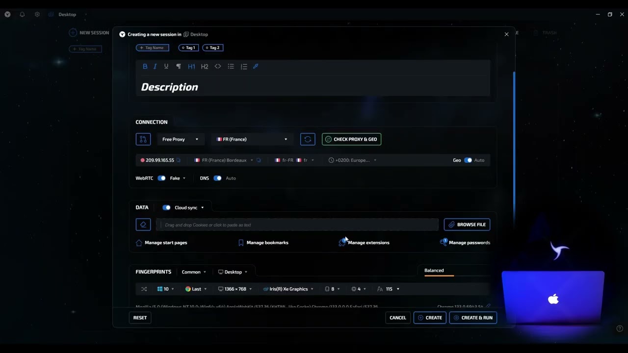 Creating a Session in Linken Sphere - A Safe Start Without Mistakes