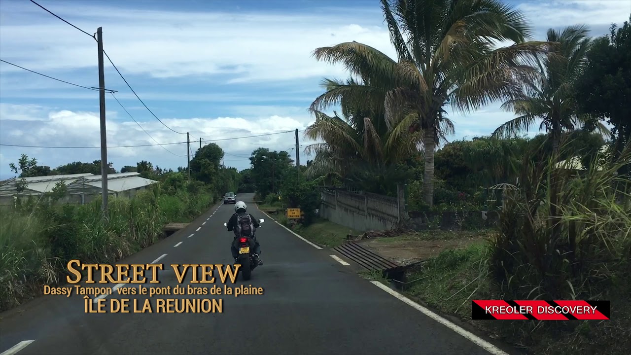 Route de Dassy  Tampon vers pont bras de la plaine - Street view.