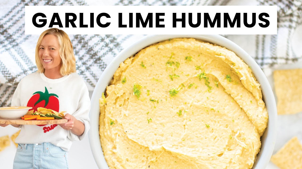 Garlic Lime Hummus (No Seed Oils, Ultra Creamy & Ready in 10 Minutes!)