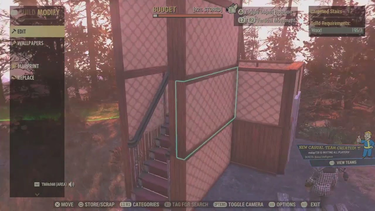 Fallout 76 Stairs flush to wall Easiest Method