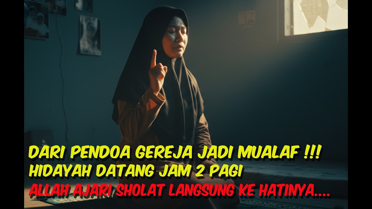 DARI PENDOA GEREJA JADI MUALAF !! HIDAYAH DATANG JAM 2 PAGI ALLAH AJARI SHALAT LANGSUNG KE HATINYA !