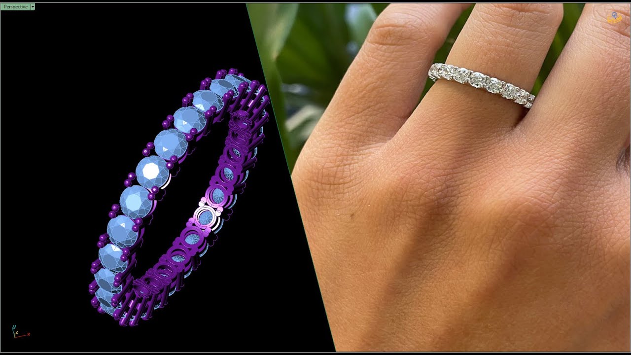 Full Eternity Ring Design in Matrix 9.0 | Step-by-Step CAD Jewelry Tutorial