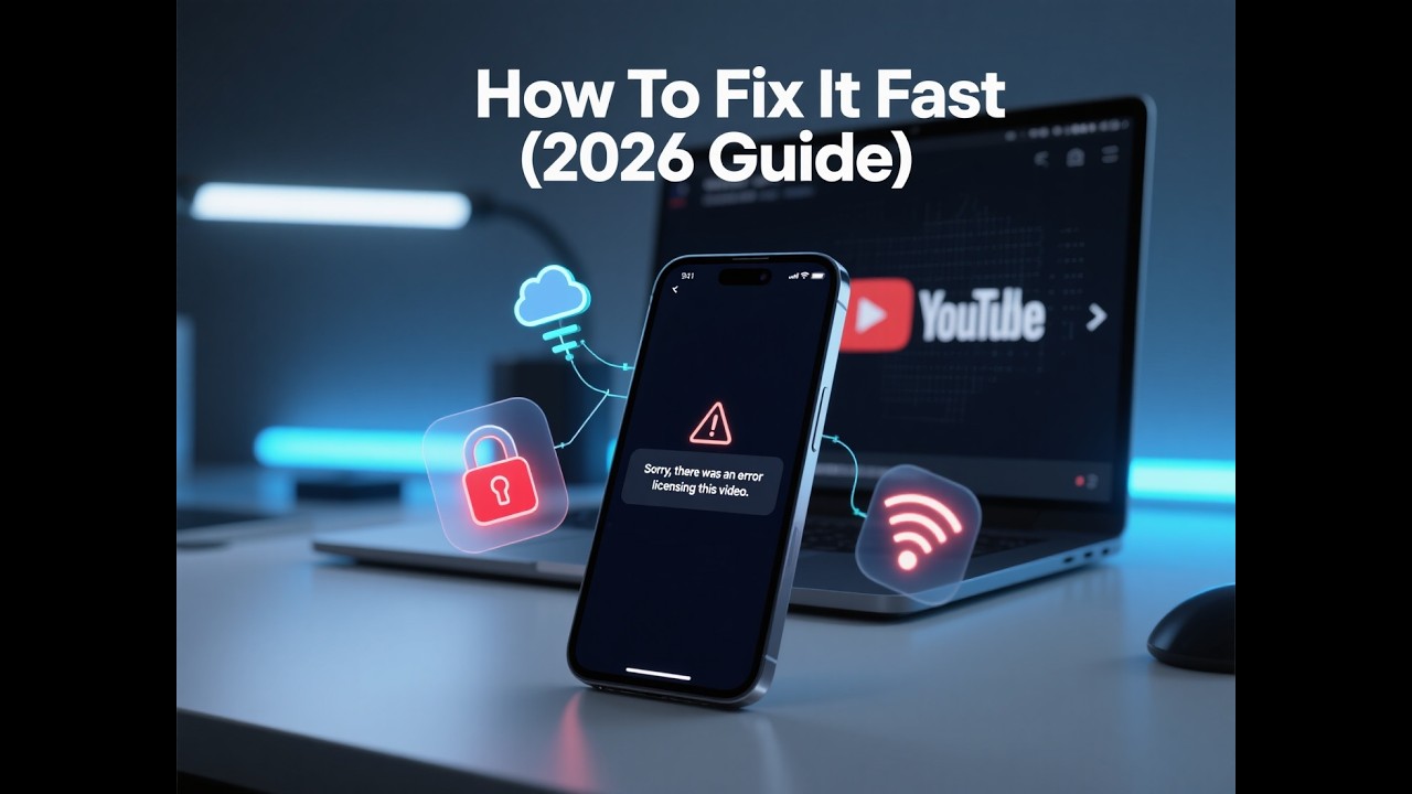YouTube Sorry There Was an Error Licensing This Video &ndash; How To Fix It Fast (2026 Guide)
