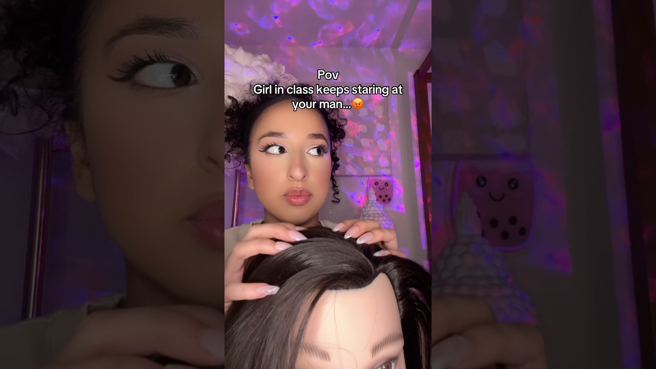 Watch it #asmrsatisfyingsounds #asmrhairplay #hairplay #fyp #asmrhairsounds