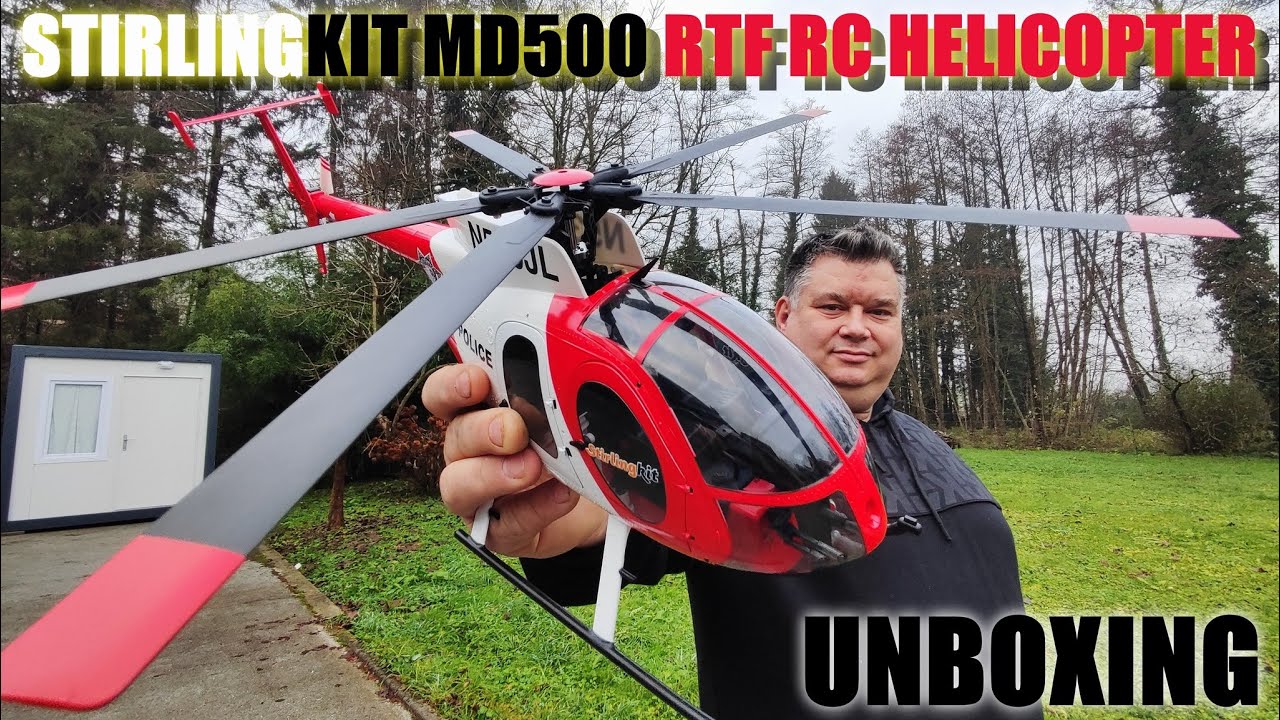 YU XIANG F119S MD500 MH-6 Little Bird Military GPS RC Helicopter Model RTF 1/16 Scale Unboxing