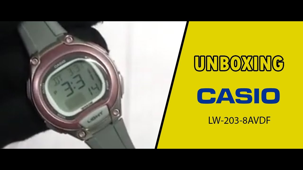 JAM TANGAN CASIO GENERAL LW 203 8AVDF / LW-203-8AVDF UNBOXING - GROSIRJAMTANGAN.COM