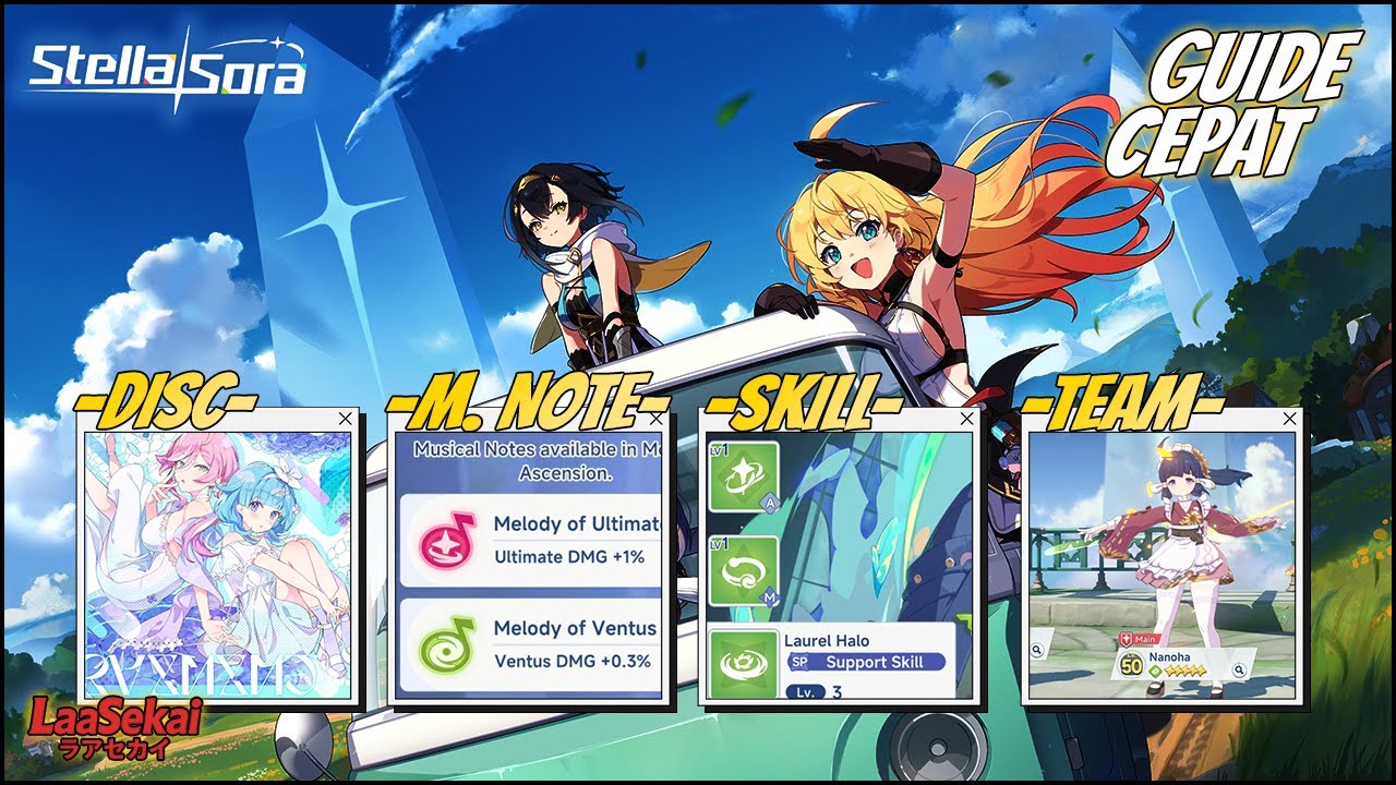Guide Pemula! Penjelasan  Disc, Skill, Team, dan Musical Note  - Stella Sora!