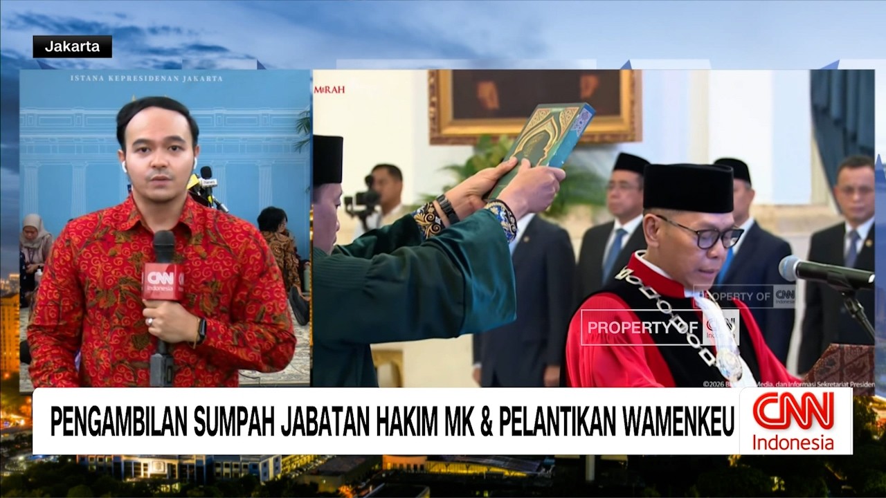 Pengambilan Sumpah Jabatan Hakim Mk & Pelantikan Wamenkeu