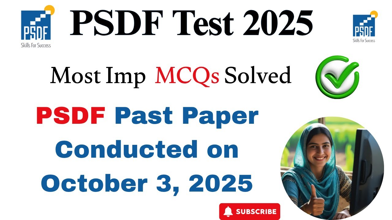 PSDF Past Paper Solved | Real Candidate Experience & Test Preparation Tips 2025