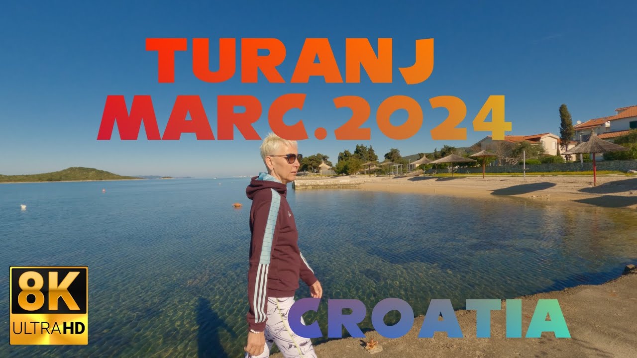 Turanj, Croatia | 8K Spring Walkthrough (March 2024)