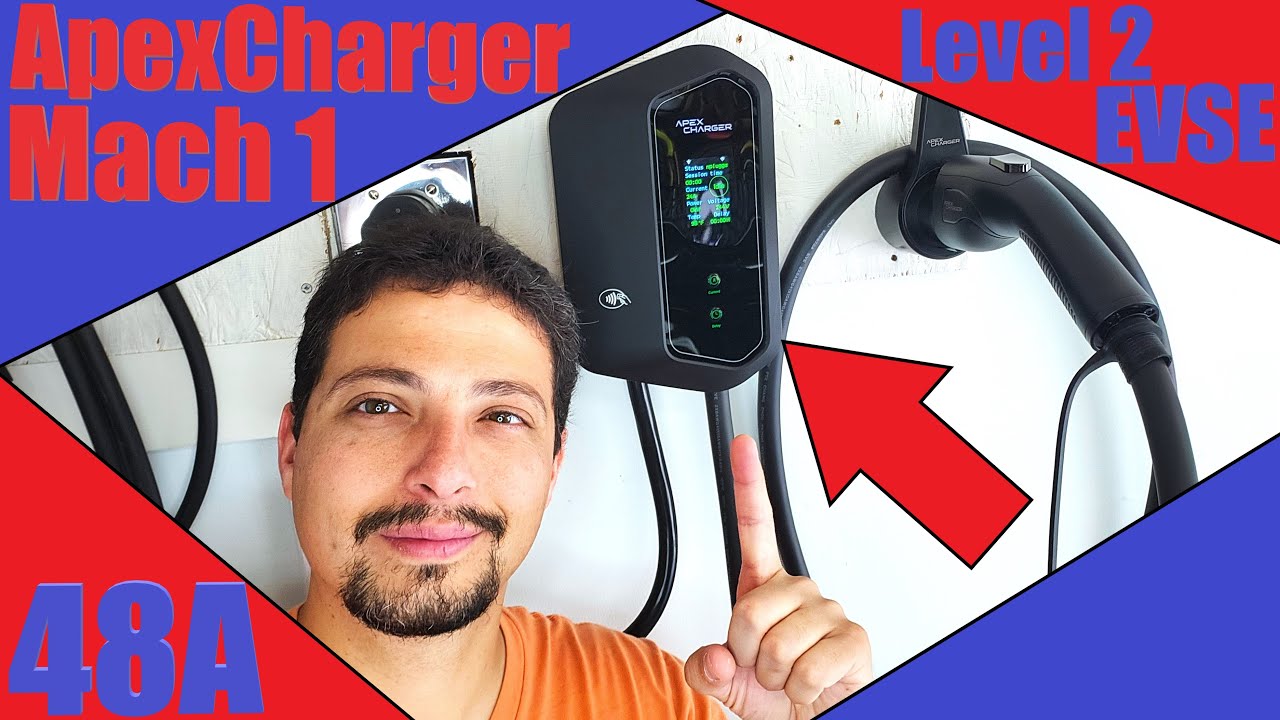 ApexCharger Mach 1 | Level 2 | 48Amp | Hardwire Or NEMA 14-50 | Everything You Need To Charge Any EV